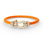 [MIRA]FORCE LARGE HORSESHOE FULL DIAMOND BRACELET GOLD