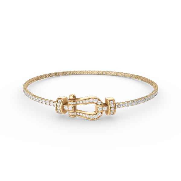 [MIRA]FORCE  HORSESHOE  DIAMOND TENNIS BRACELET