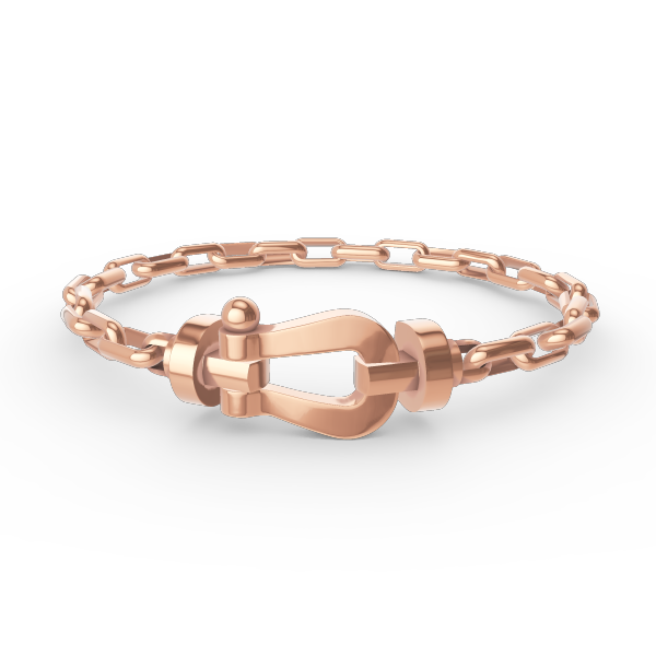 [MIRA]FORCE LARGE HORSESHOE CLASP  METAL BRACELET