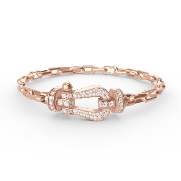 [MIRA]FORCE LARGE HORSESHOE CLASP  METAL BRACELET