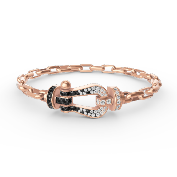 [MIRA]FORCE LARGE HORSESHOE CLASP  METAL BRACELET