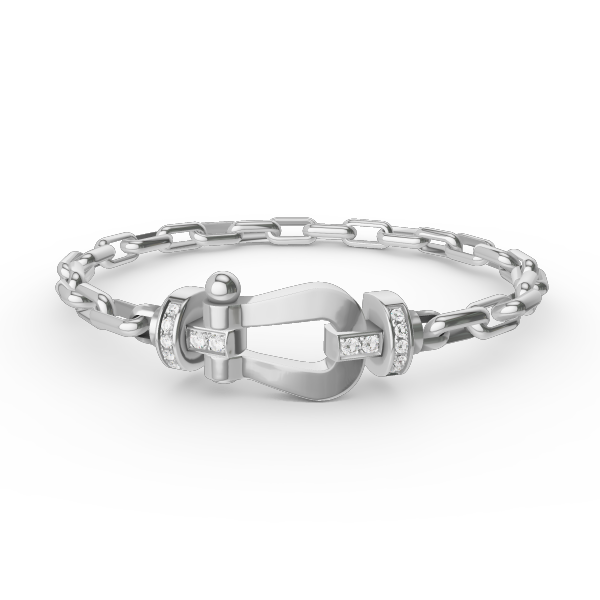 [MIRA]FORCE LARGE HORSESHOE CLASP  METAL BRACELET