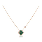 [MIRA]SUN PEDANT PINK GOLD 1 DIAMOND NECKLACE