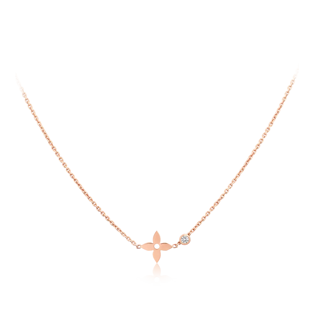 [MIRA]BLOSSOM PENDANT PINK GOLD AND DIAMOND