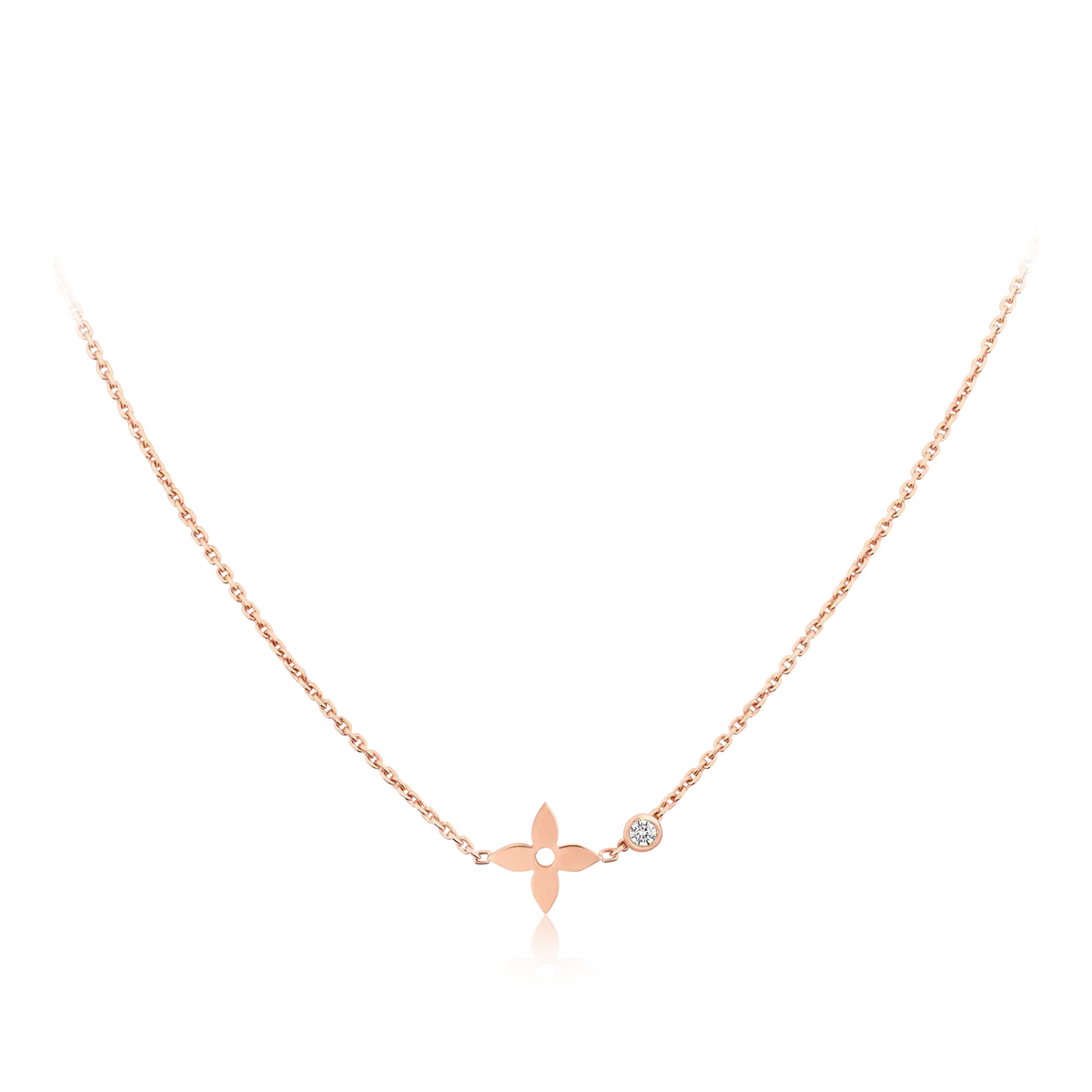 [MIRA]BLOSSOM PENDANT PINK GOLD AND DIAMOND