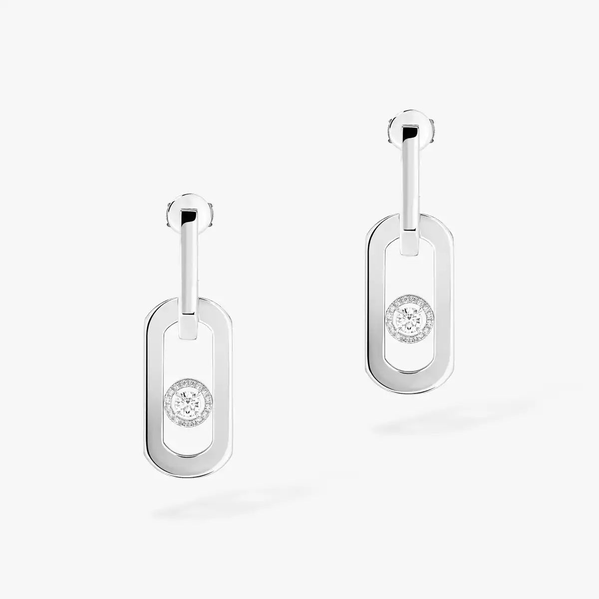 [MIRA]So Move XL Diamond Pendant Earrings