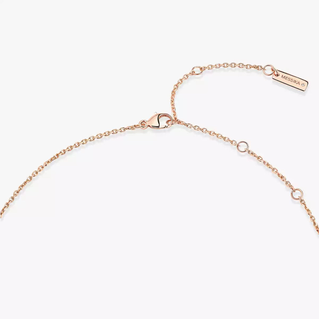 [MIRA]Lucky Eye Diamond Necklace in Rose Gold and Turquoise