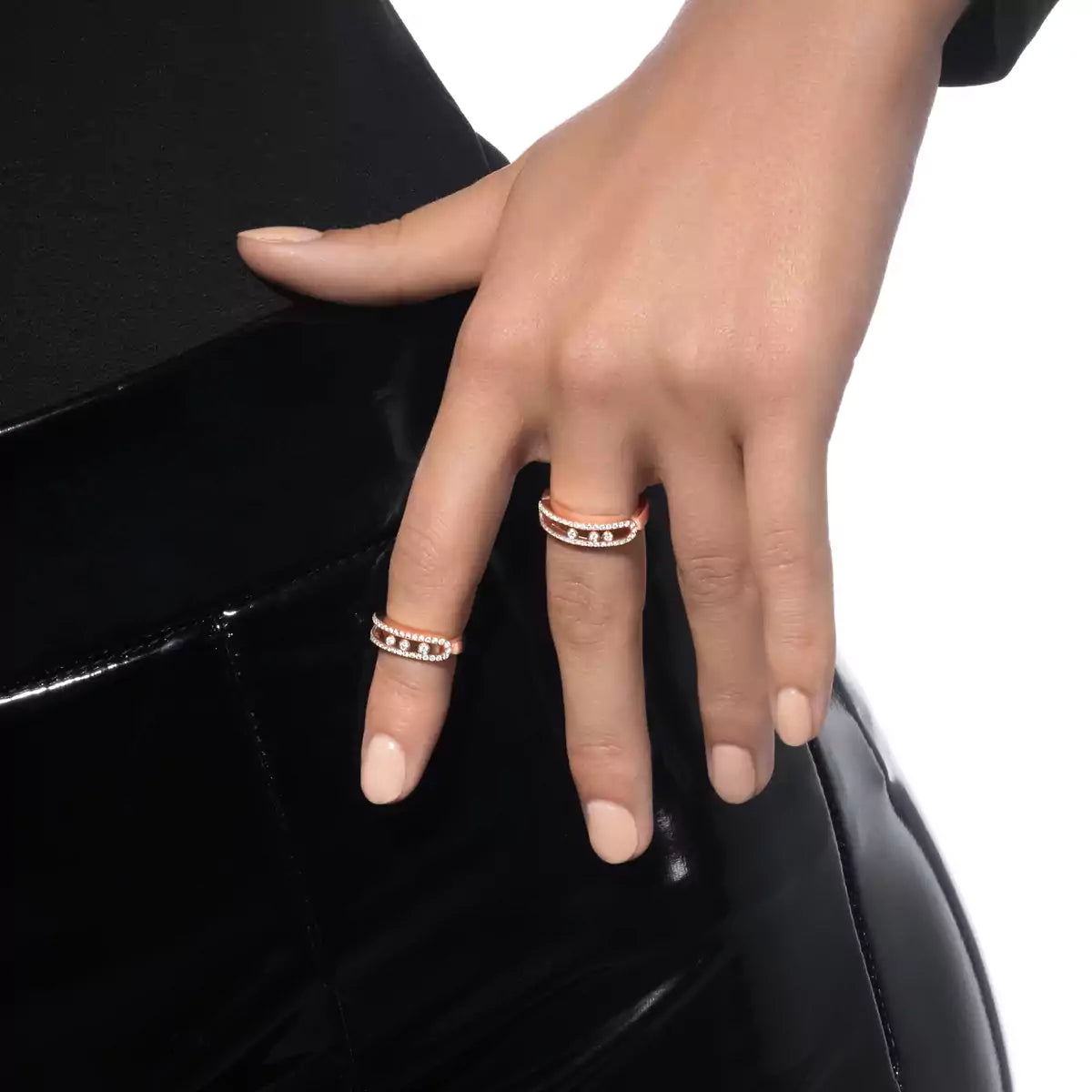 [MIRA] Baby Move Gold Diamond Pave_ Ring