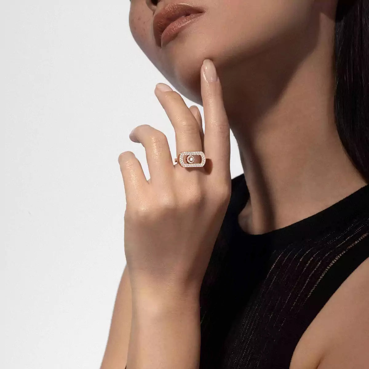 [MIRA]So Move Pave_-Set Diamond Ring