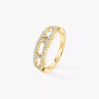 [MIRA] Baby Move Gold Diamond Pave_ Ring
