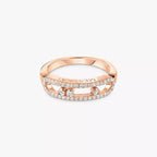 [MIRA] Baby Move Gold Diamond Pave_ Ring