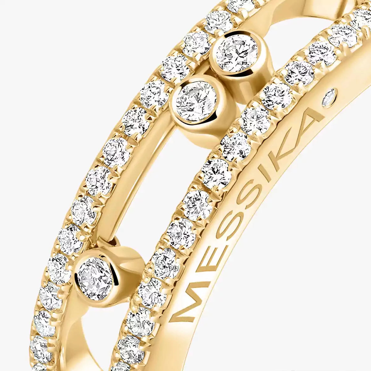 [MIRA] Baby Move Gold Diamond Pave_ Ring