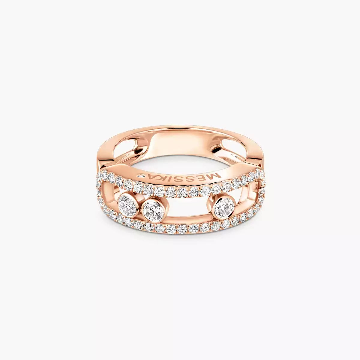 [MIRA] Move Gold Diamond Pave_ Ring