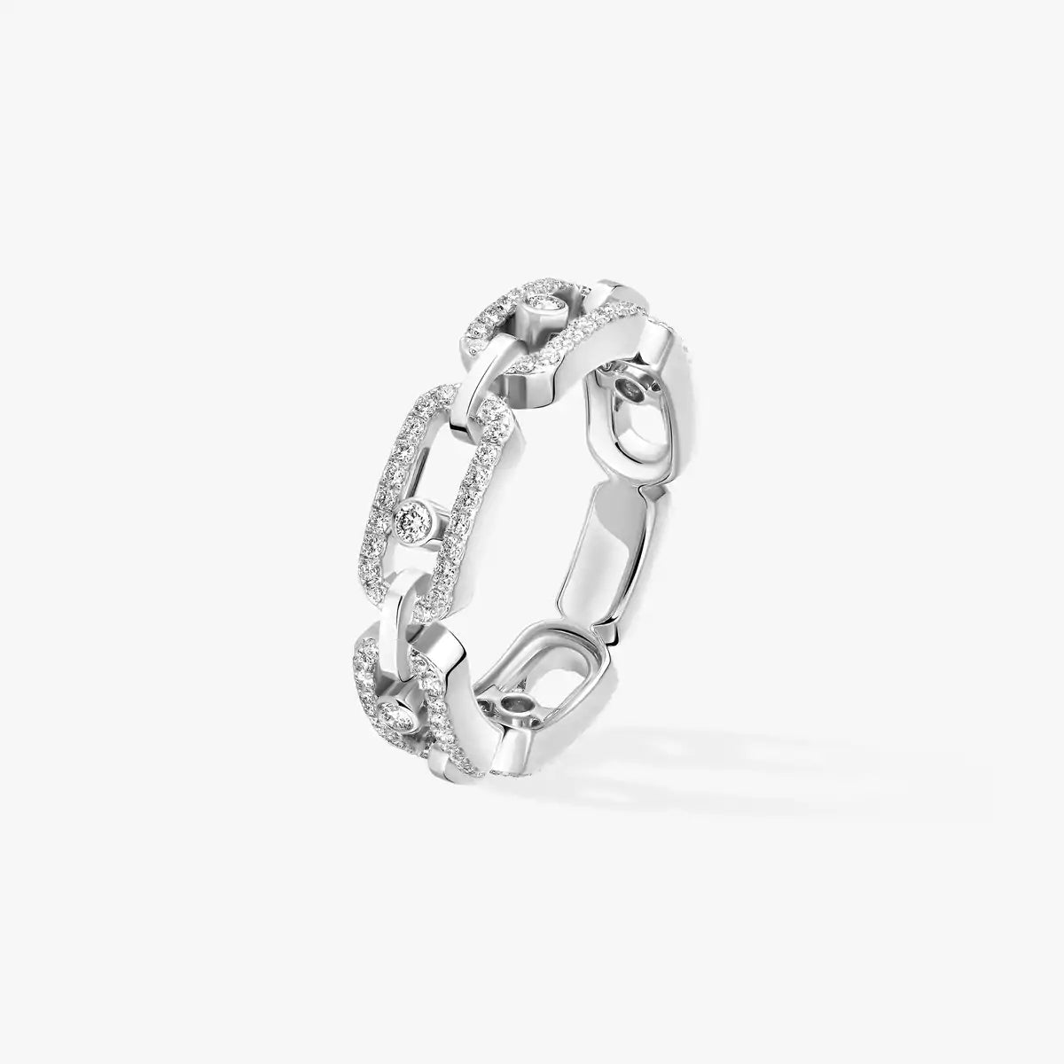 [MIRA]Move Link Pave_-Set Diamond Ring in Gold