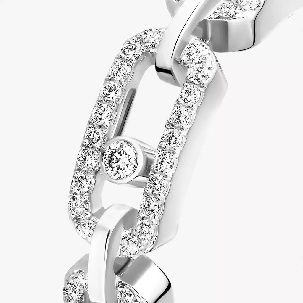 [MIRA]Move Link Pave_-Set Diamond Ring in Gold