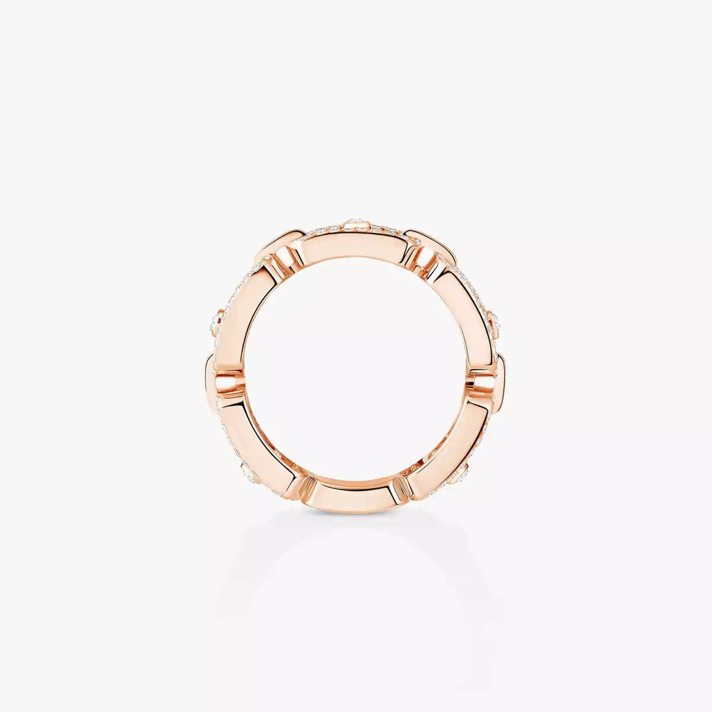 [MIRA]Move Link Pave_-Set Diamond Ring in Gold