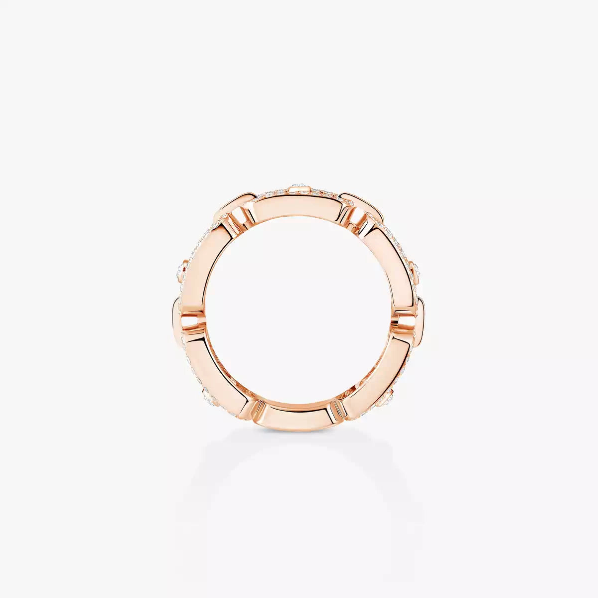 [MIRA]Move Link Pave_-Set Diamond Ring in Gold