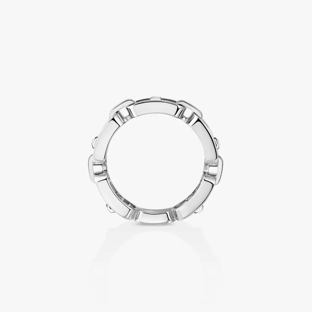 [MIRA]Move Link Pave_-Set Diamond Ring in Gold