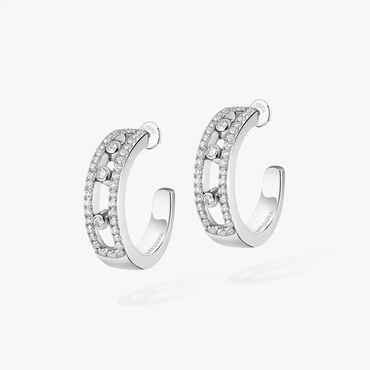 [MIRA]Diamond Pave_ Hoop Earrings Move