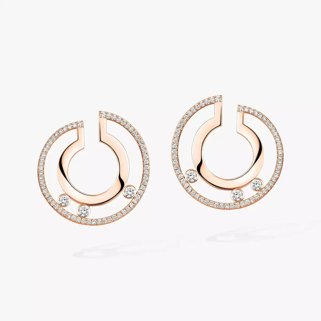 [MIRA]Move Romane Small Diamond Hoop Earrings