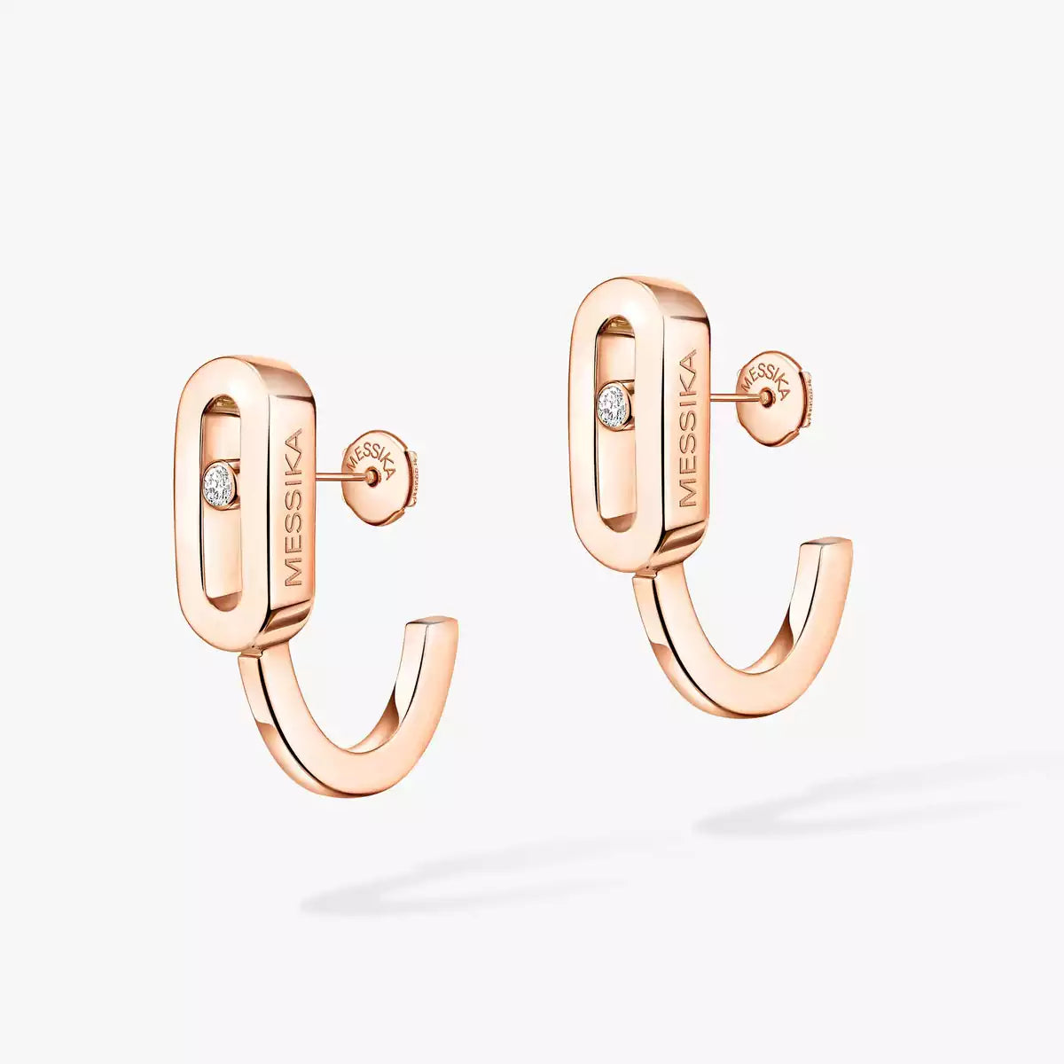 [MIRA]Diamond Mini Hoop Earrings Move Classique