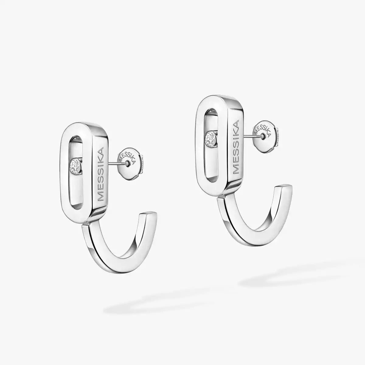 [MIRA]Diamond Mini Hoop Earrings Move Classique