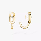 [MIRA]Diamond Mini Hoop Earrings Move Classique