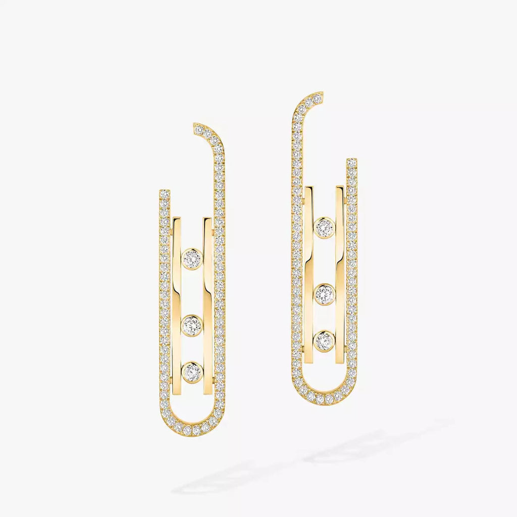 [MIRA]Diamond Pendant Earrings Move 10Th
