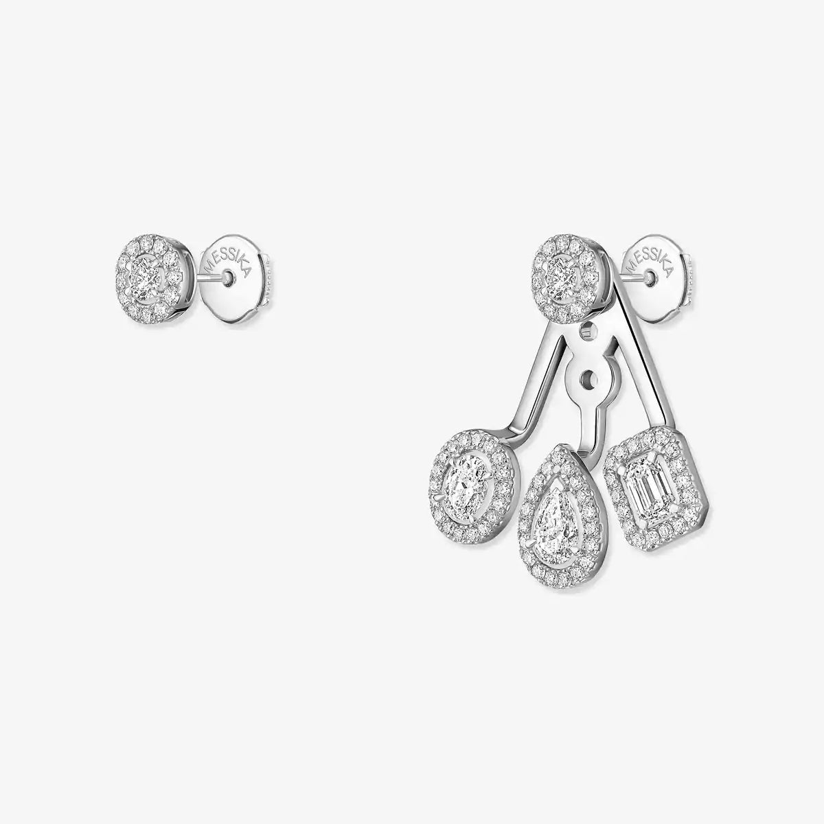[MIRA] My Twin Trio  Diamond Earrings