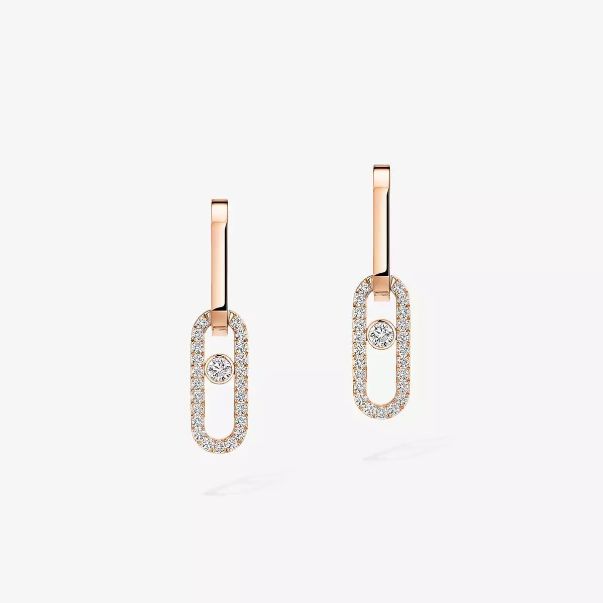[MIRA]Move Link Diamond Earrings