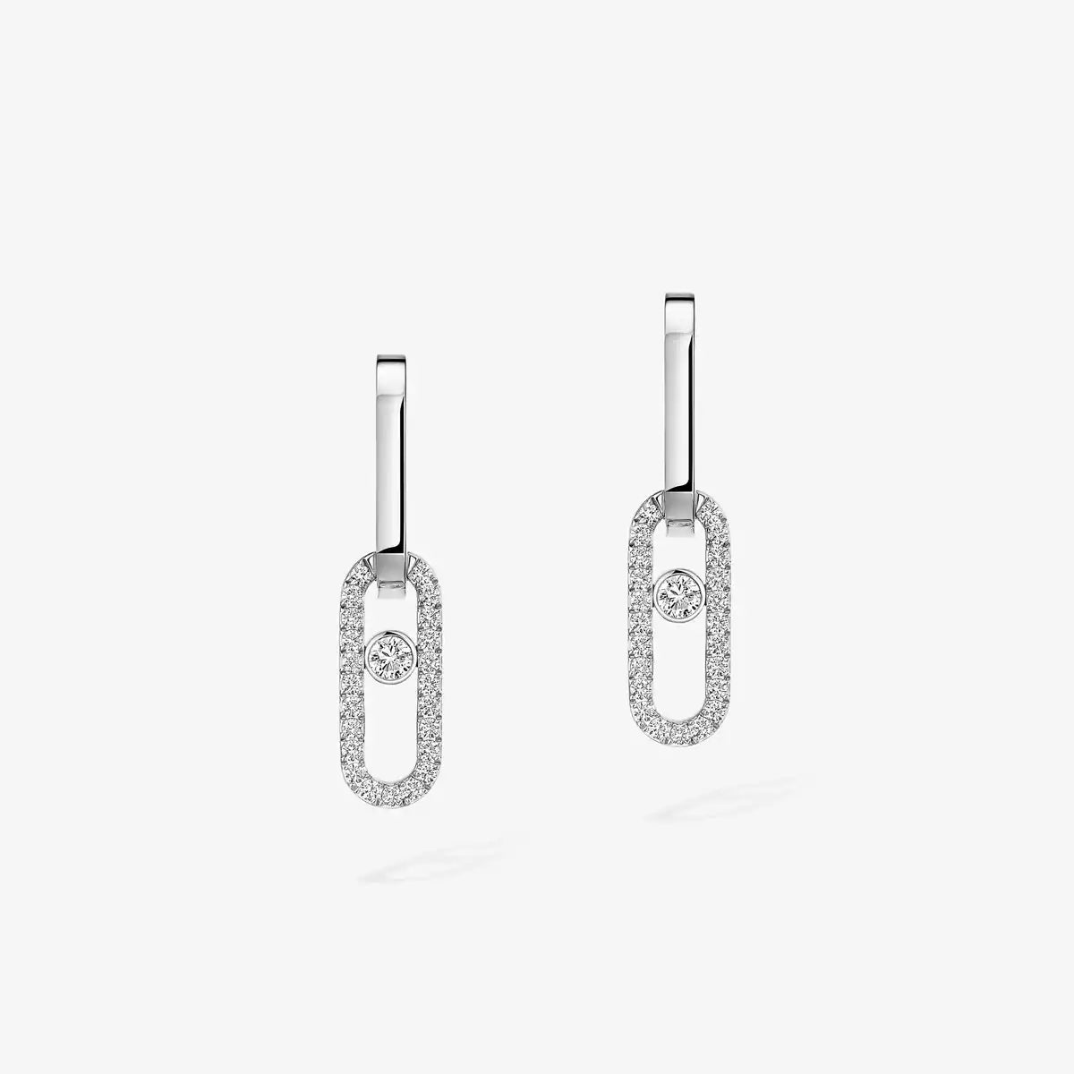 [MIRA]Move Link Diamond Earrings