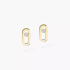 [MIRA]Move Uno Diamond Stud Earrings
