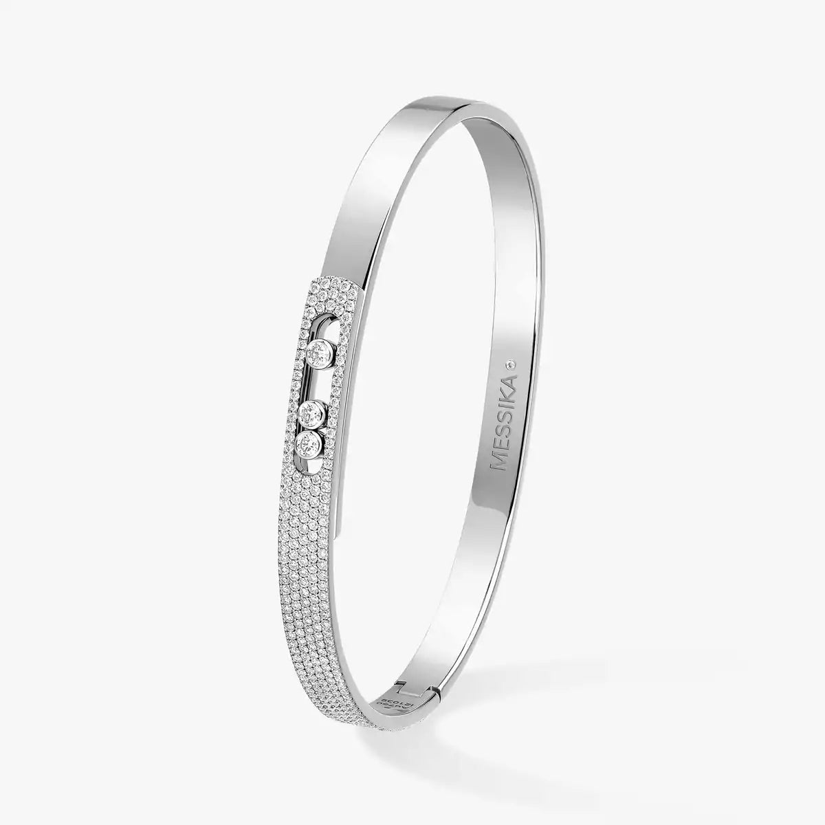 [MIRA]Move Noa Rose Gold Pavé Diamond Bangle Bracelet