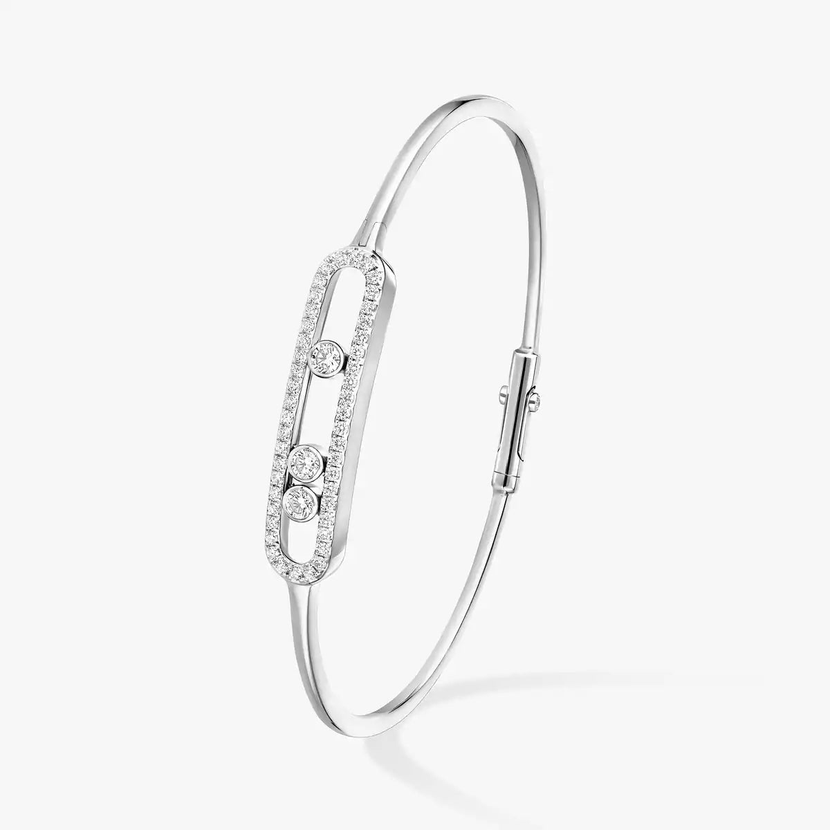 [MIRA]Move Pavé Diamond Bangle Bracelet M