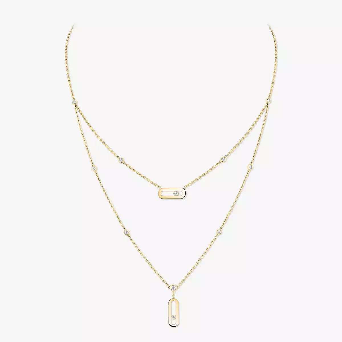 [MIRA]  Move Uno Diamond Necklace