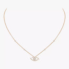 [MIRA]Pave_ Diamond Necklace Lucky Eye