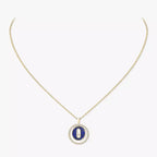 [MIRA]Lucky Move Diamond Necklace in Rose Gold and White Mother-of-Pearl