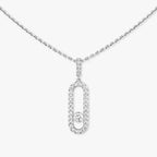 [MIRA]Move Uno Diamond Necklace in Rose Gold