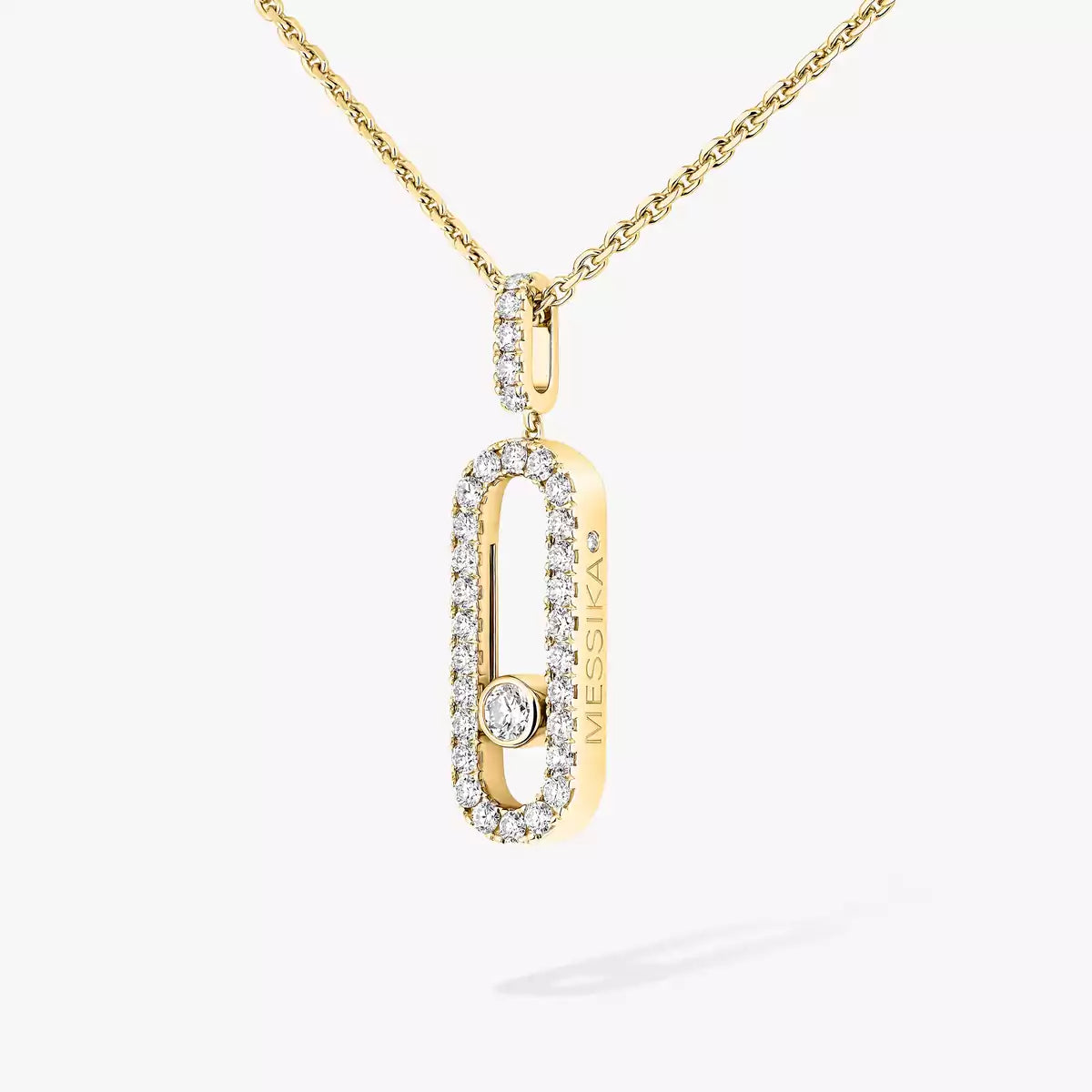 [MIRA]Move Uno Diamond Necklace in Rose Gold