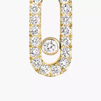 [MIRA]Move Uno Single Diamond Hoop Earring