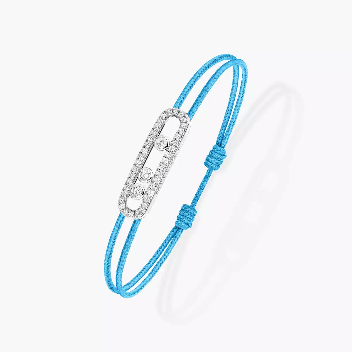 [MIRA]Messika Care(s) pink cord pavé bracelet