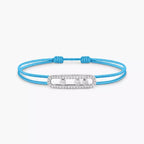 [MIRA]Messika Care(s) pink cord pavé bracelet