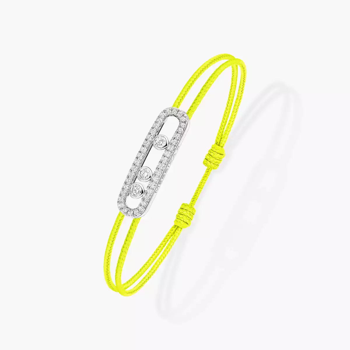 [MIRA]Messika Care(s) pink cord pavé bracelet