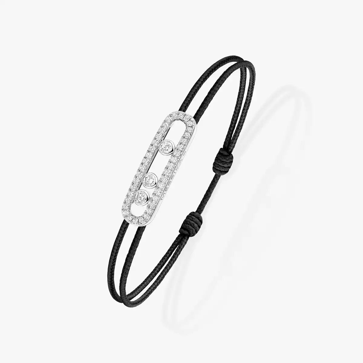 [MIRA]Messika Care(s) pink cord pavé bracelet