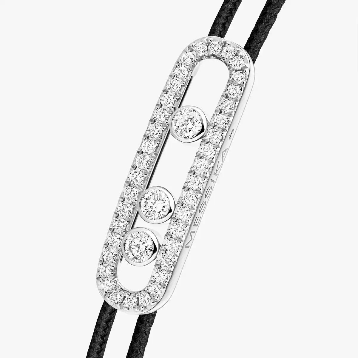 [MIRA]Messika Care(s) pink cord pavé bracelet