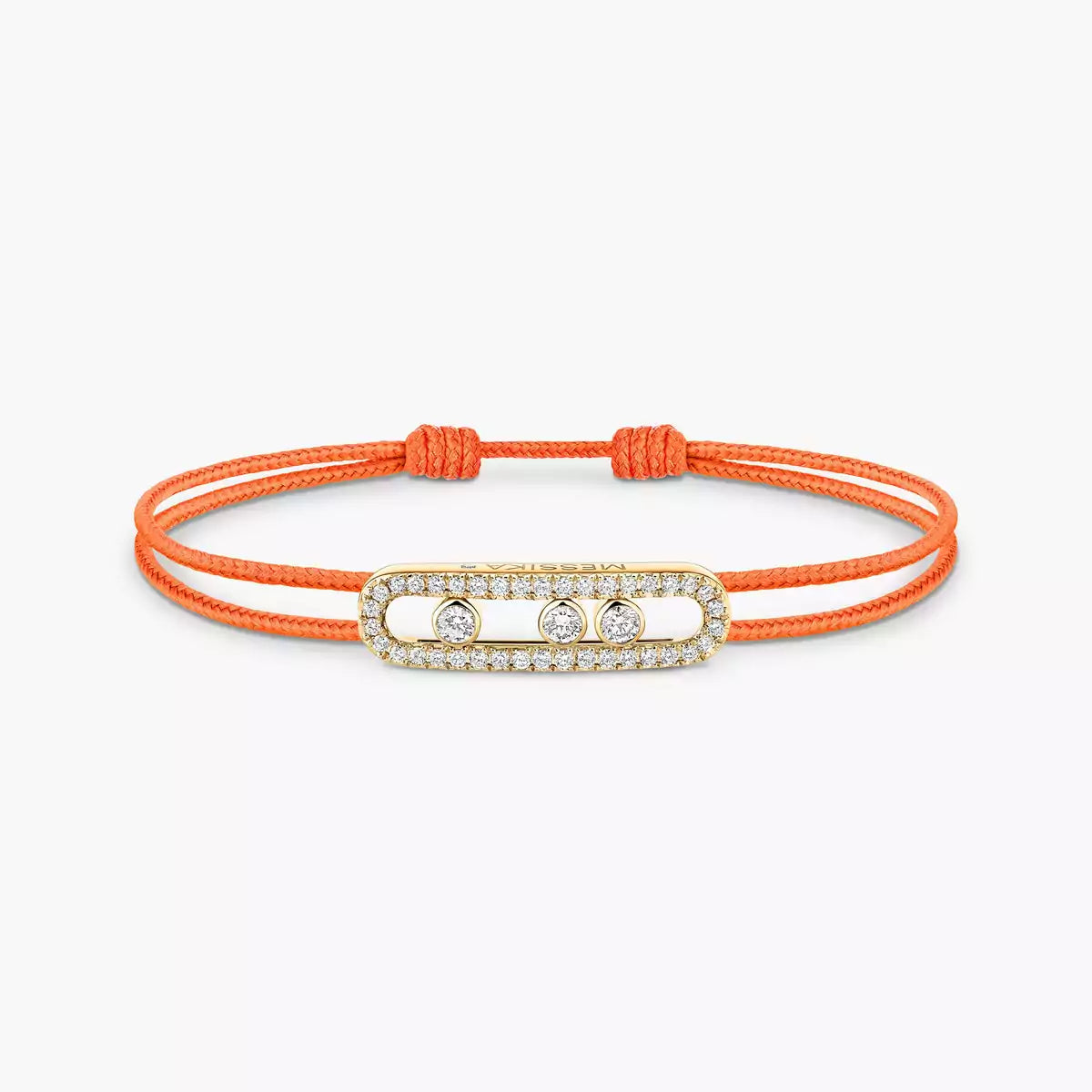 [MIRA]Messika Care(s) pink cord pavé bracelet