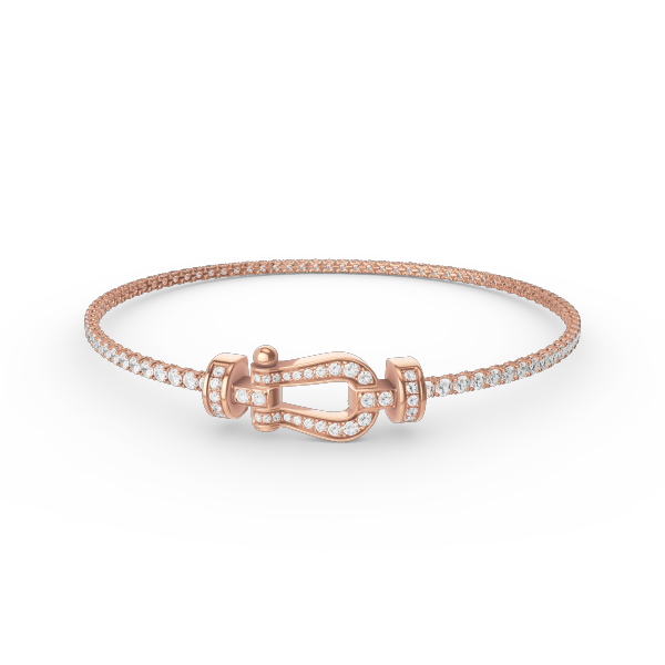 [MIRA]FORCE  HORSESHOE  DIAMOND TENNIS BRACELET