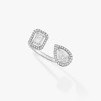 [MIRA]MY TWIN TOI & MOI SILVER DIAMOND RING