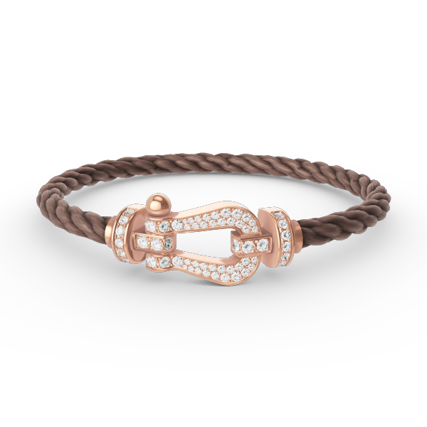 [MIRA]FORCE LARGE HORSESHOE FULL DIAMOND BRACELET ROSE GOLD