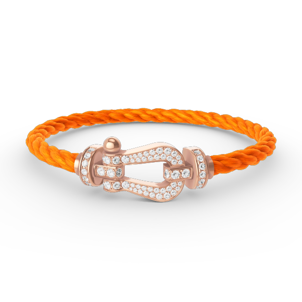 [MIRA]FORCE LARGE HORSESHOE FULL DIAMOND BRACELET ROSE GOLD
